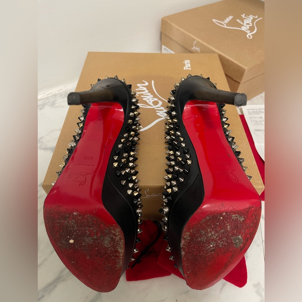 Christian Louboutin Bianca Spikes 140 Nappa - Picture 10 of 11